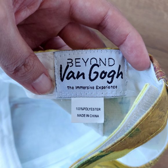 Beyond Van Gogh Immersive Experience Sunflowers Painting Print Adjustable Cap - Picture 5 of 6